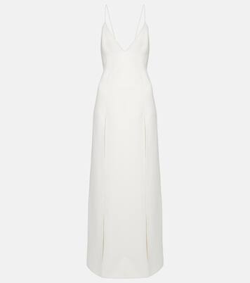 Robe longue Nonya en crêpe de satin | Khaite