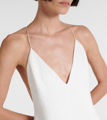 Robe longue Nonya en crêpe de satin | Khaite