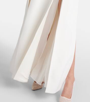 Robe longue Nonya en crêpe de satin | Khaite