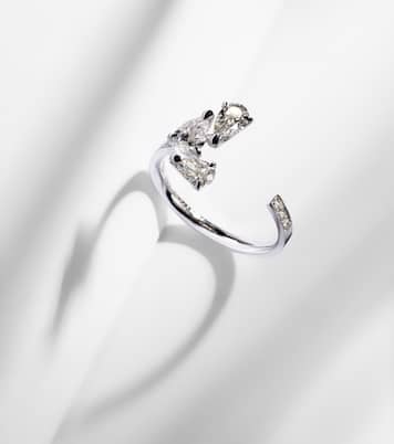 Bague Serti sur Vide en or blanc 18 ct et diamants | Repossi
