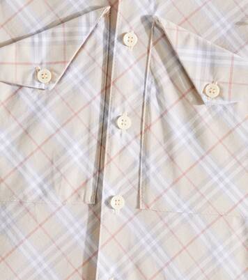 Baby Burberry Check cotton playsuit | Burberry Kids