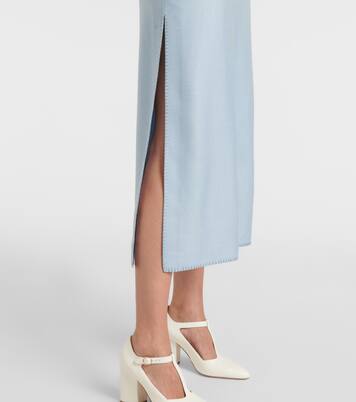 Midirock Defina aus Seide und Wolle | Gabriela Hearst