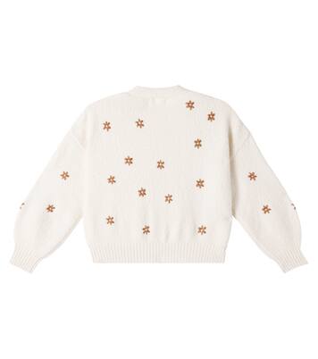 Embroidered cotton-blend cardigan | Rylee + Cru