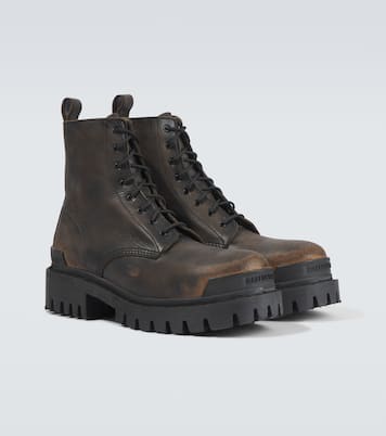 Strike leather boots | Balenciaga