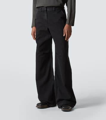 High-rise wide-leg jeans | Entire Studios
