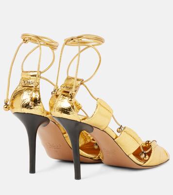 Luna metallic leather pumps | Chloé