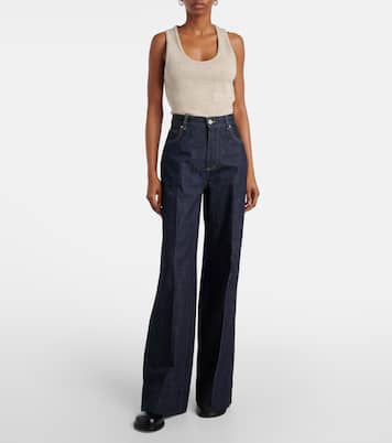 High-rise wide-leg jeans | Bottega Veneta