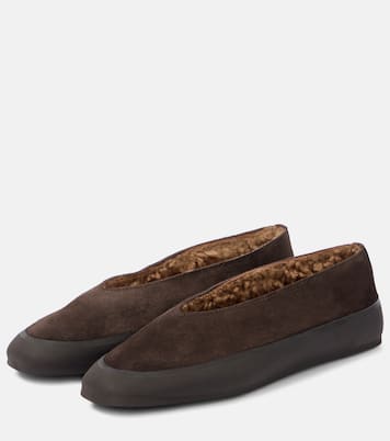 Bailarinas Apres Ski de ante con borrego | Le Monde Béryl