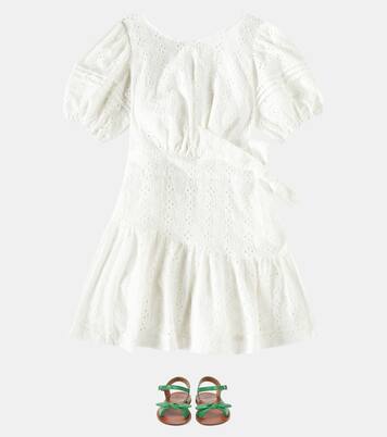 Chantal broderie anglaise cotton dress | Poupette St Barth Kids