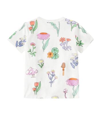 Floral cotton jersey T-shirt | Stella McCartney Kids