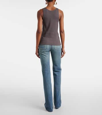 Tank top Cassandre de algodón acanalado | Saint Laurent