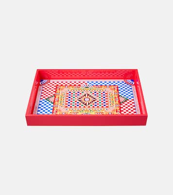 Carretto Siciliano wooden tray | Dolce&Gabbana Casa