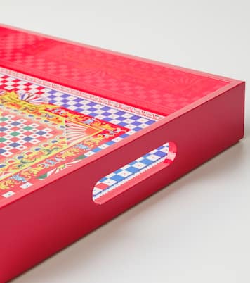 Carretto Siciliano wooden tray | Dolce&Gabbana Casa