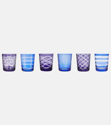 Set Cobalt aus sechs Tumbler-Gläsern | Polspotten