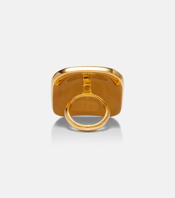 Amy gold-plated ring | Tom Ford