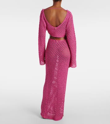 Cropped-Top Magen aus Häkelstrick | Bananhot