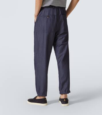 Wool-blend twill straight pants | Brunello Cucinelli