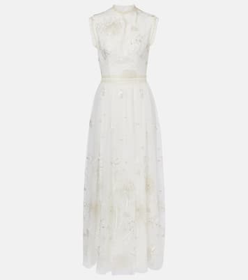 Bridal Bestickte Robe | Costarellos