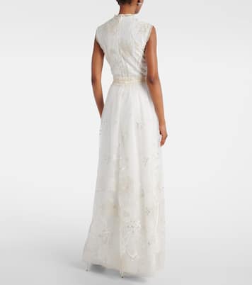 Bridal Bestickte Robe | Costarellos