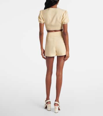 Escape floral embroidered shorts | Valentino