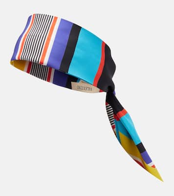 Escape printed silk headband | Valentino