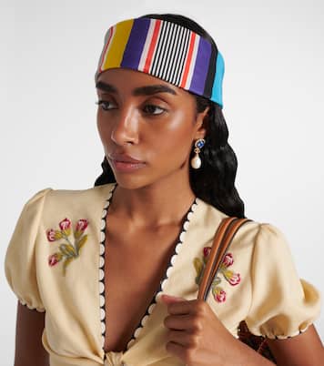 Escape printed silk headband | Valentino