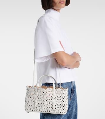 Tote Bag Mina 25 Vienne Wave Small aus Leder | Alaïa