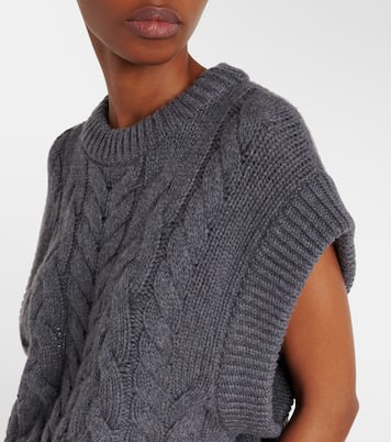 Pull sans manches Hayley en cachemire | Lisa Yang