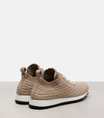 Veles faux pearls embellished sneakers | Jimmy Choo