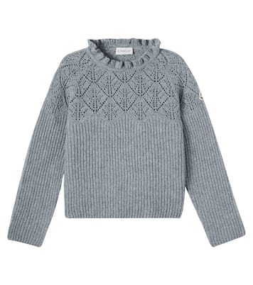 Ribbed-knit virgin wool sweater | Moncler Enfant