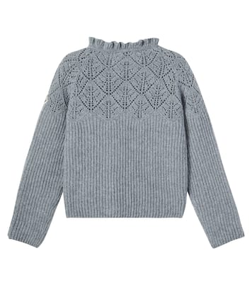 Ribbed-knit virgin wool sweater | Moncler Enfant