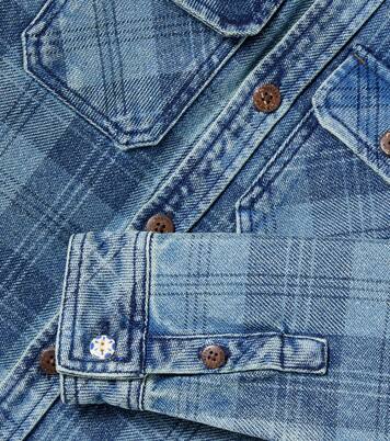 Checked denim overshirt | Scotch & Soda Kids