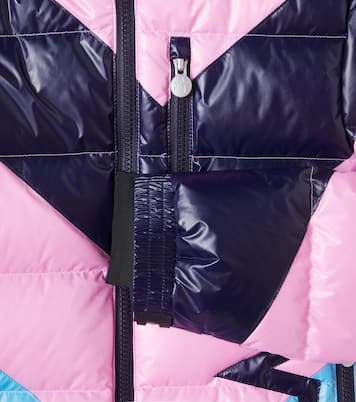 Super Mojo colorblocked down ski jacket | Perfect Moment Kids