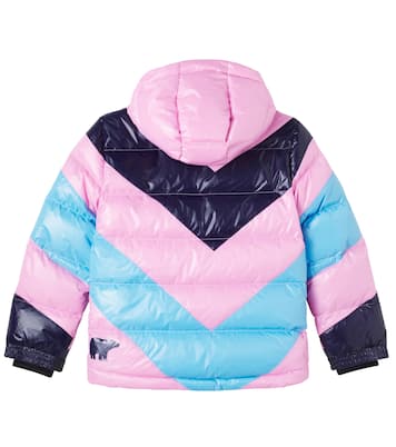Super Mojo colorblocked down ski jacket | Perfect Moment Kids