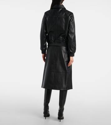 Leather jacket | Yves Salomon