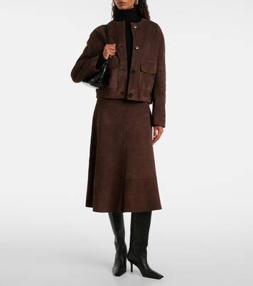 Jacke aus Veloursleder | Yves Salomon