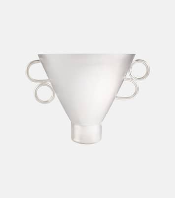 Vaso silver-plated metal vase | Natalia Criado