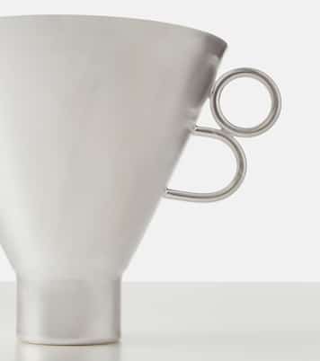 Vaso silver-plated metal vase | Natalia Criado