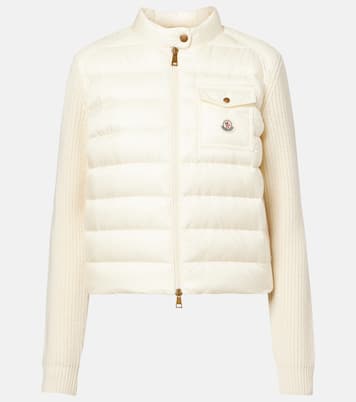 Down-paneled wool and cashmere cardigan  | Moncler