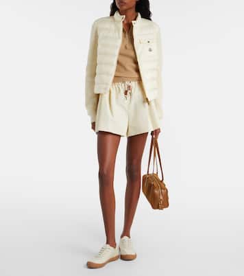 Down-paneled wool and cashmere cardigan  | Moncler