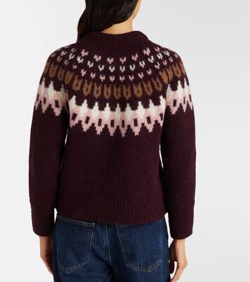 Anne Fair Isle wool-blend sweater | Veronica Beard