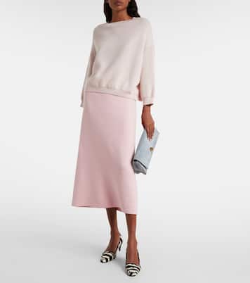 Clutch Audrey aus Veloursleder | Khaite