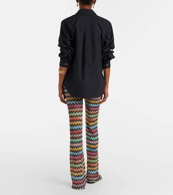 Zigzag lamé straight pants | Missoni