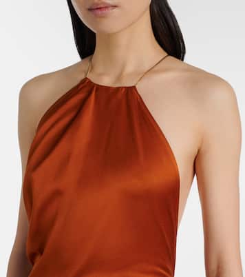 Robe aus Satin | Victoria Beckham