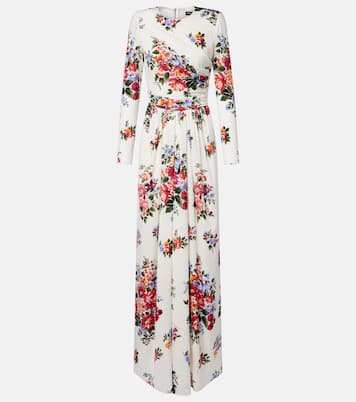 Floral silk-blend charmeuse gown | Dolce&Gabbana