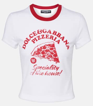Printed cotton-blend jersey T-shirt | Dolce&Gabbana