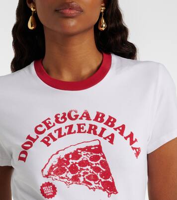 Printed cotton-blend jersey T-shirt | Dolce&Gabbana