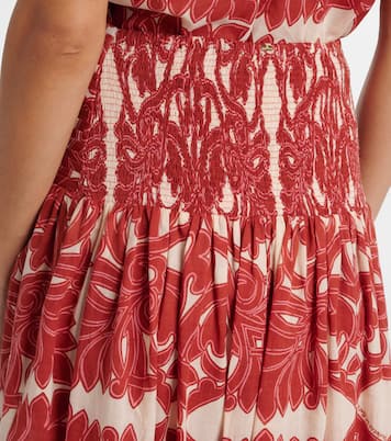 Carla printed cotton maxi skirt | Poupette St Barth