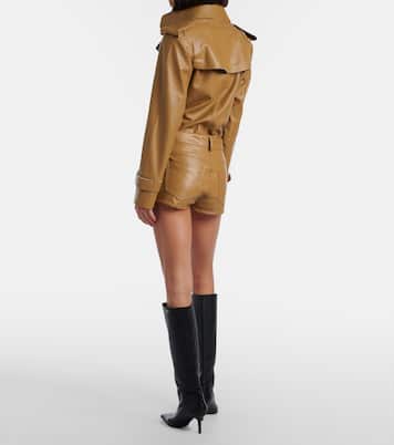 PU shorts | Norma Kamali