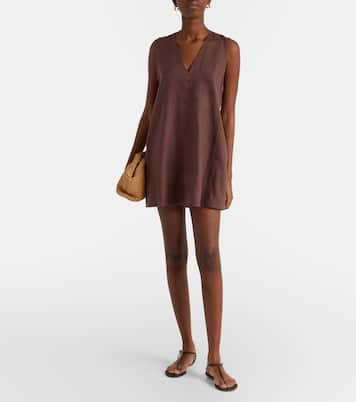 Derya linen minidress | Asceno